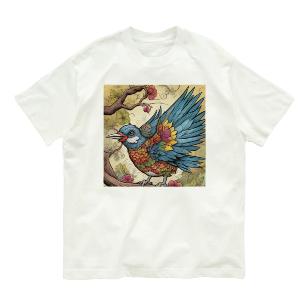 yuru☆yuruのグルグルなカッコウ Organic Cotton T-Shirt