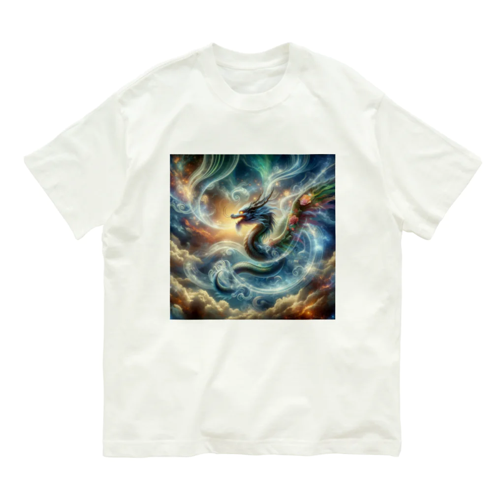 the blue seasonの昇華する霊龍 Organic Cotton T-Shirt