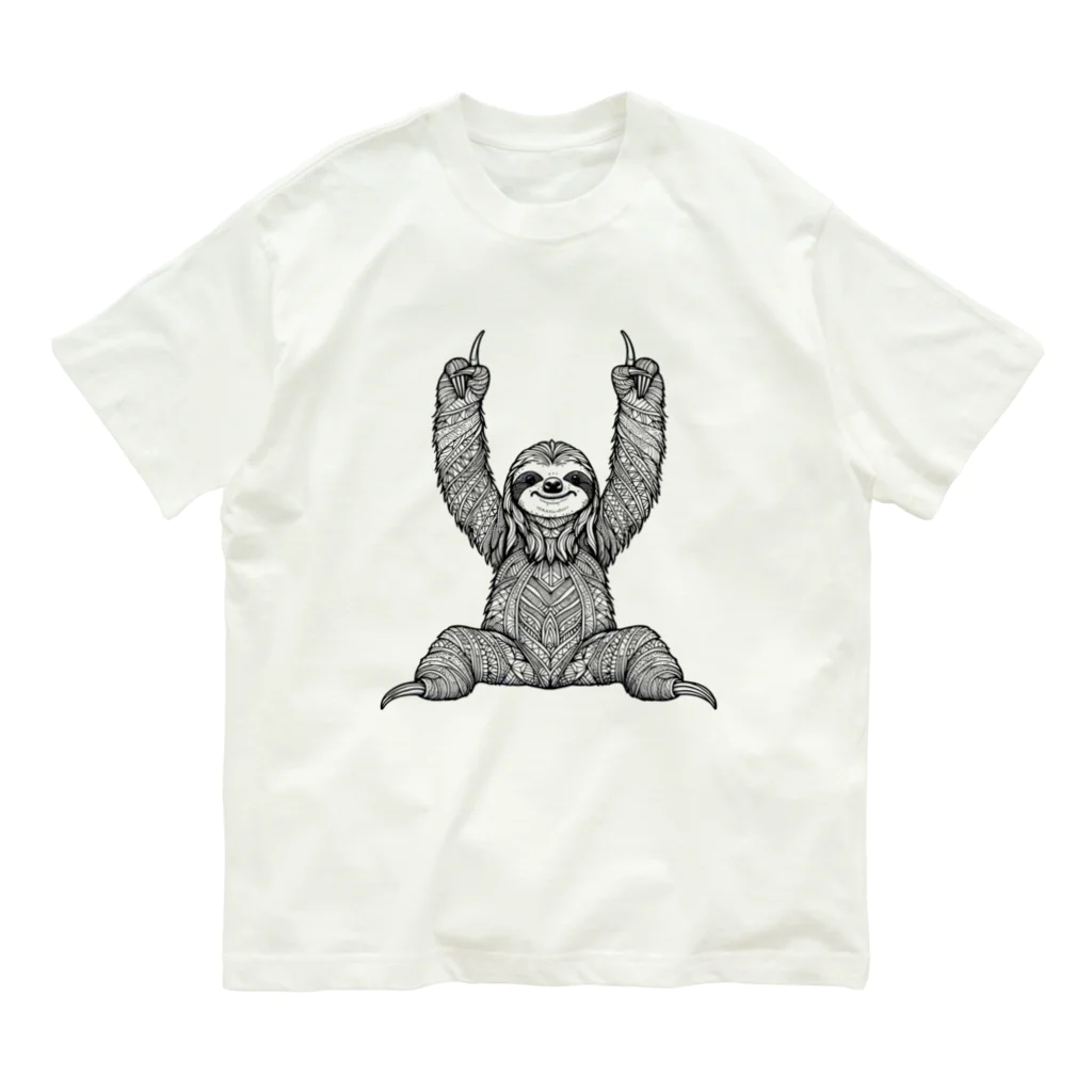 イケイケアニマルsのジオナマケモノ Organic Cotton T-Shirt