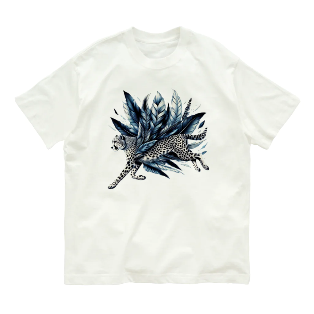 FUMYのフェザーランナーcheetah Organic Cotton T-Shirt