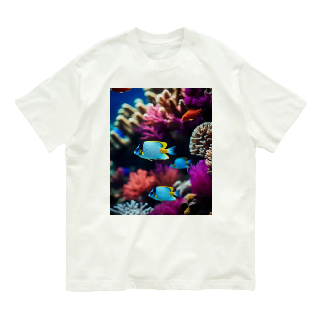 awawoのColourful world オーガニックコットンTシャツ