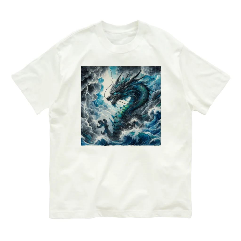 gariz0のCool dragon オーガニックコットンTシャツ