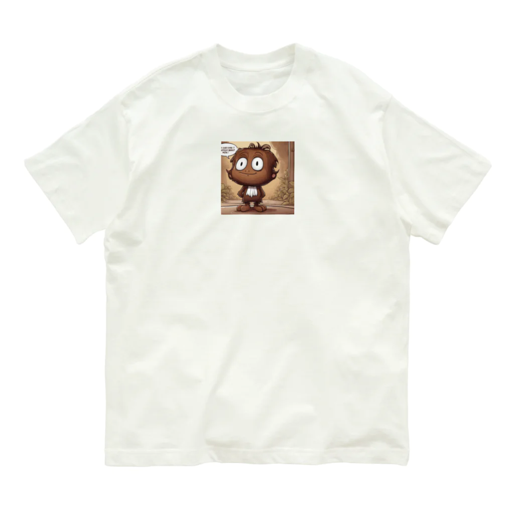 mtakeのぶらうんにーくん オーガニックコットンTシャツ