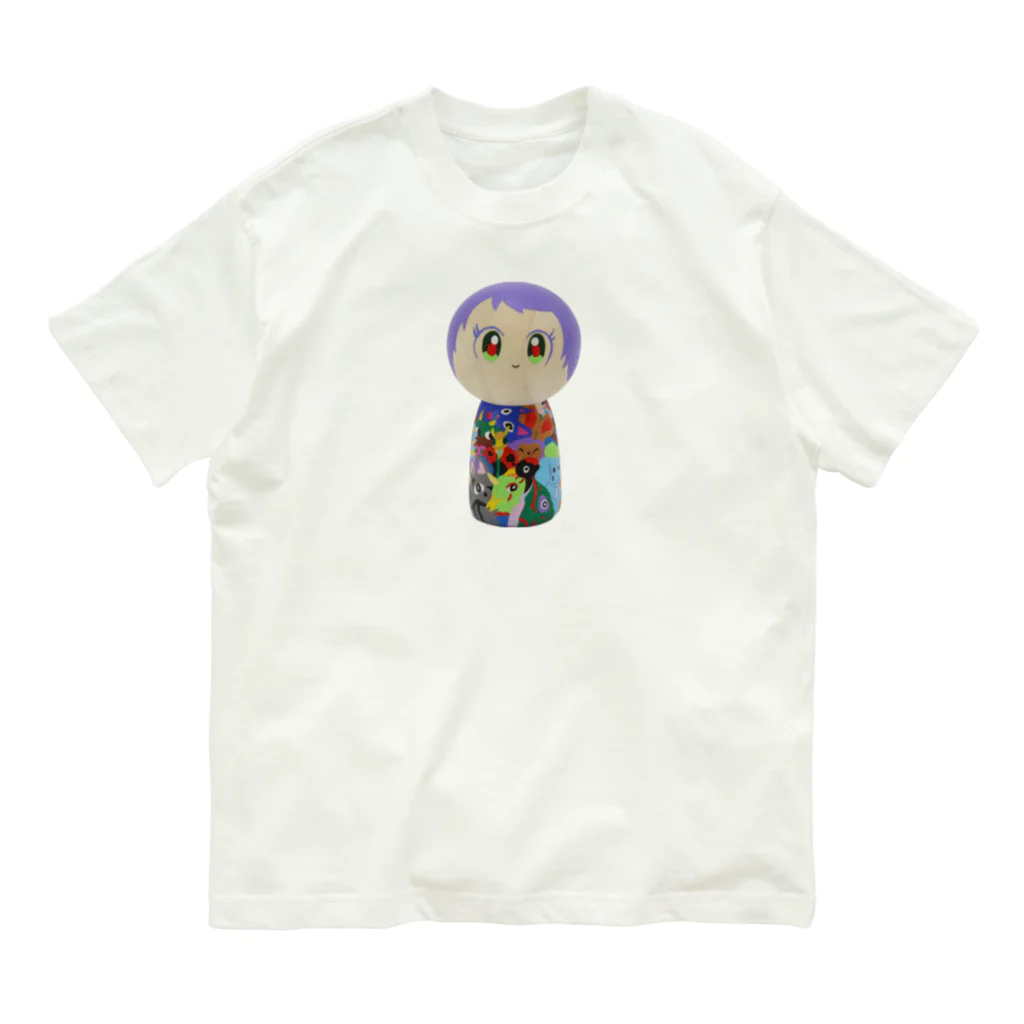 こけしガールズのこけしガールズ　リボンちゃん Organic Cotton T-Shirt