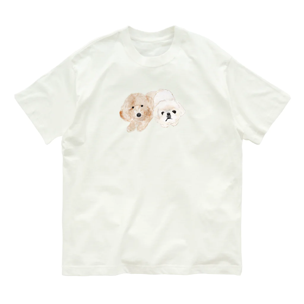 hanapecha_wannyanの可愛いわんちゃん Organic Cotton T-Shirt