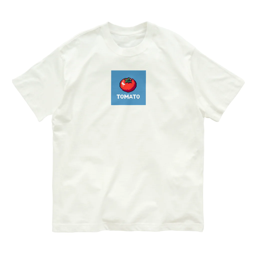 ドット絵調理器具のドット絵「とまと」 Organic Cotton T-Shirt