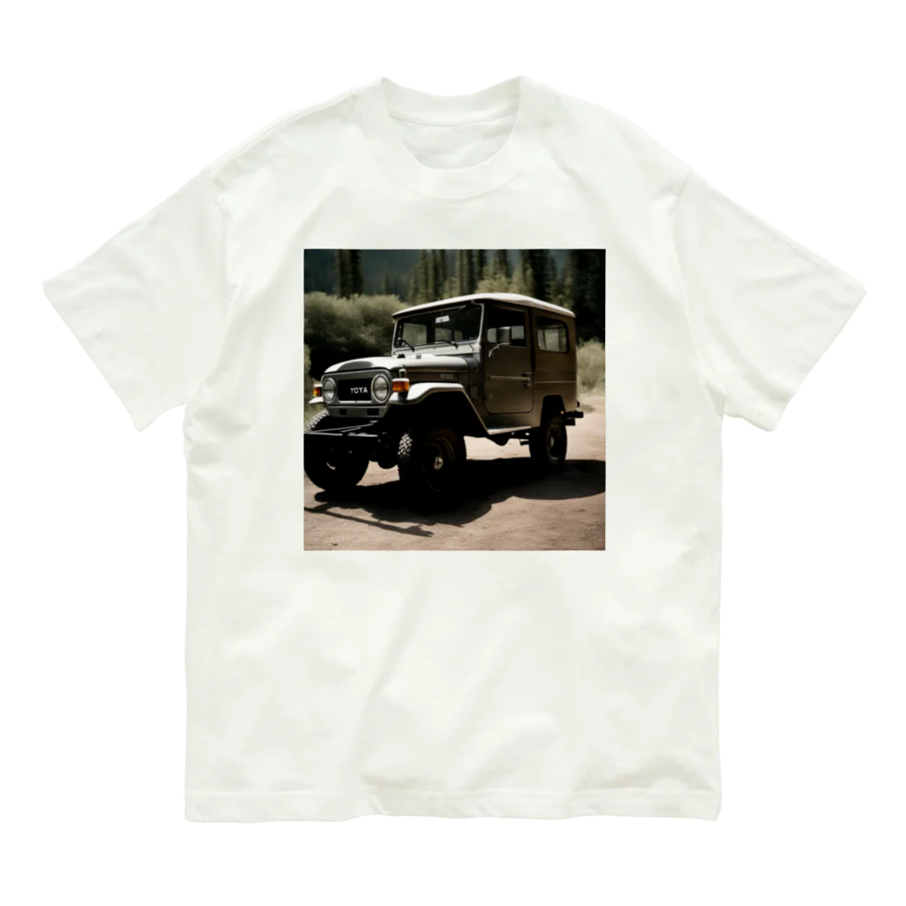 Vintage MotorVehicleのトヨタ・ランドクルーザー Organic Cotton T-Shirt