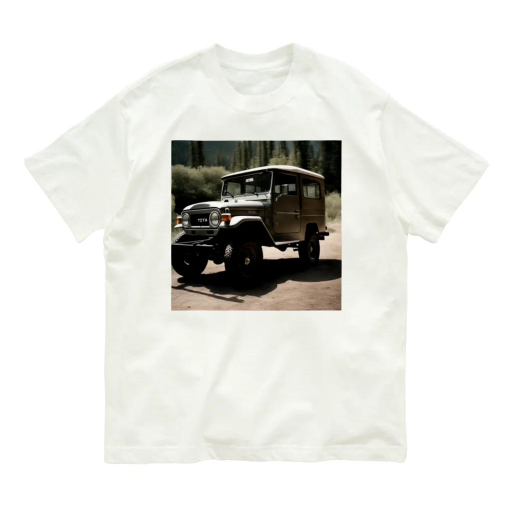 Vintage MotorVehicleのトヨタ・ランドクルーザー オーガニックコットンTシャツ