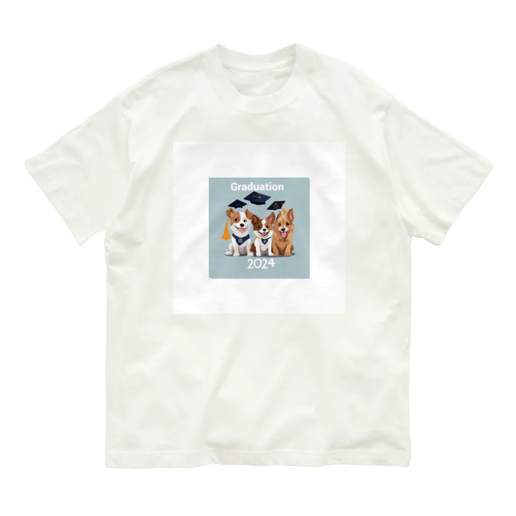 Tomo_Bluebellの2024卒業アイテム　犬 Organic Cotton T-Shirt