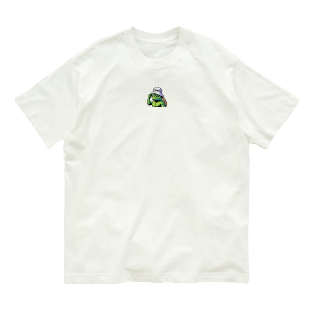 sauna.ktg.goodsのマッチョカメレオン兄貴 in Sauna Organic Cotton T-Shirt