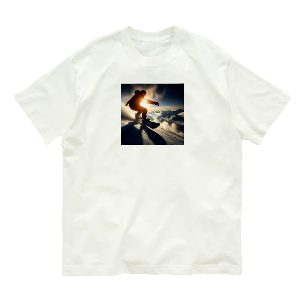終わらない夢🌈のスノボ🏂❄ オーガニックコットンTシャツ