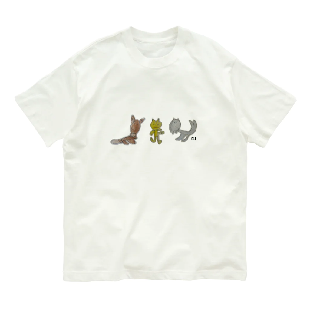 ウチの画伯のウチの画伯　ポケモン？ オーガニックコットンTシャツ