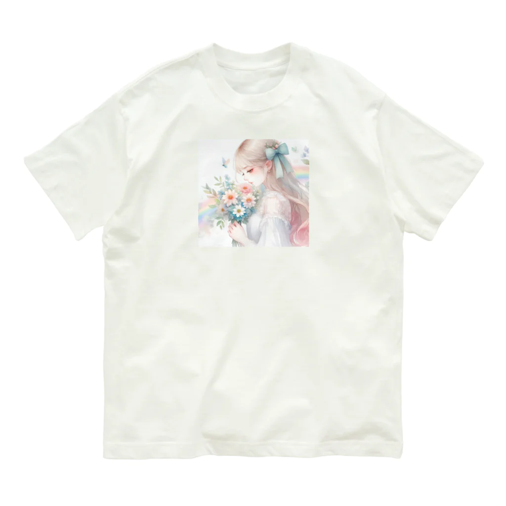 終わらない夢🌈のあなたを想う少女✨ Organic Cotton T-Shirt