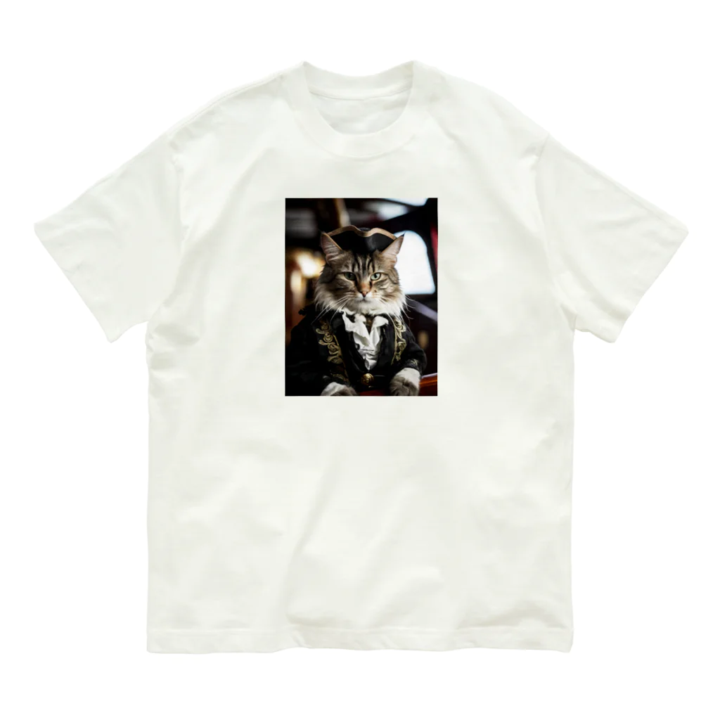 ZZRR12の海賊の支配者猫：海の覇者 Organic Cotton T-Shirt