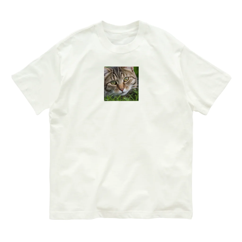 kkbaseballの草村の猫 オーガニックコットンTシャツ