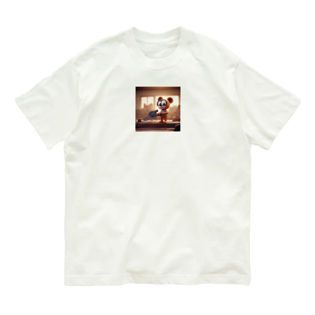 DeeeeDののこぎりのキャラクター Organic Cotton T-Shirt