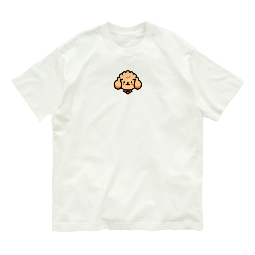 わんこグッズしょっぷcooのはにかみプードル Organic Cotton T-Shirt