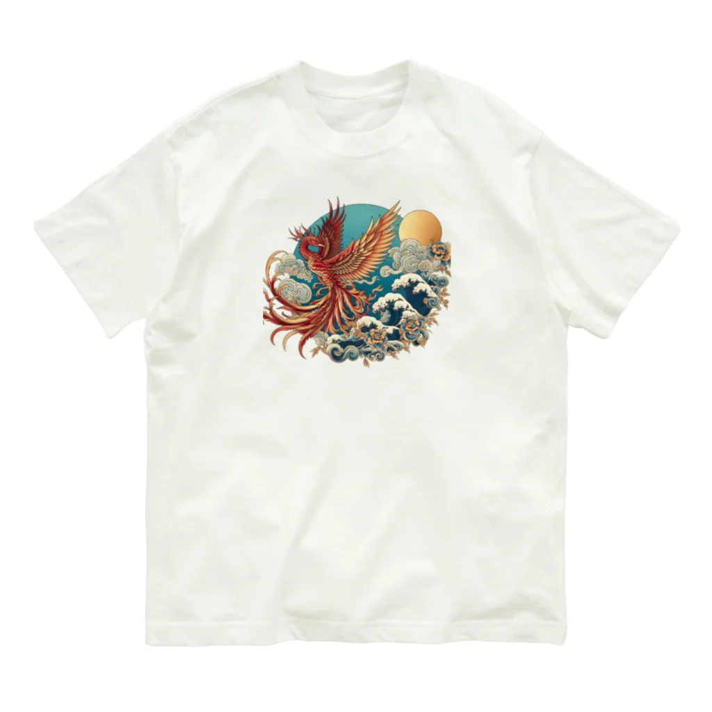 雲華堂の鳳凰 オーガニックコットンTシャツ