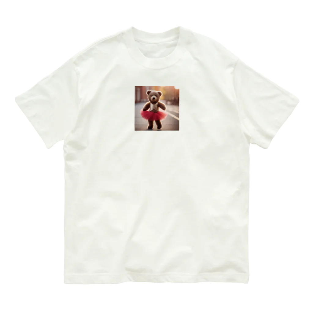 PATANOのバレリーナくまちゃん-2 Organic Cotton T-Shirt