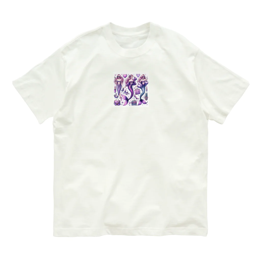 run-mermaidのセクシーマーメイド Organic Cotton T-Shirt