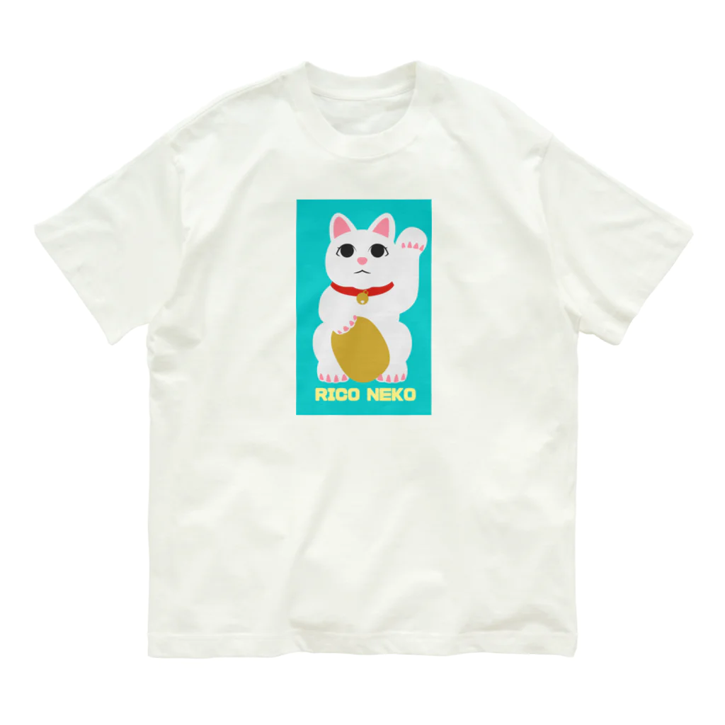 rico39rico39のオリジナルまねきねこキャラクターRICONEKOが登場！ オーガニックコットンTシャツ