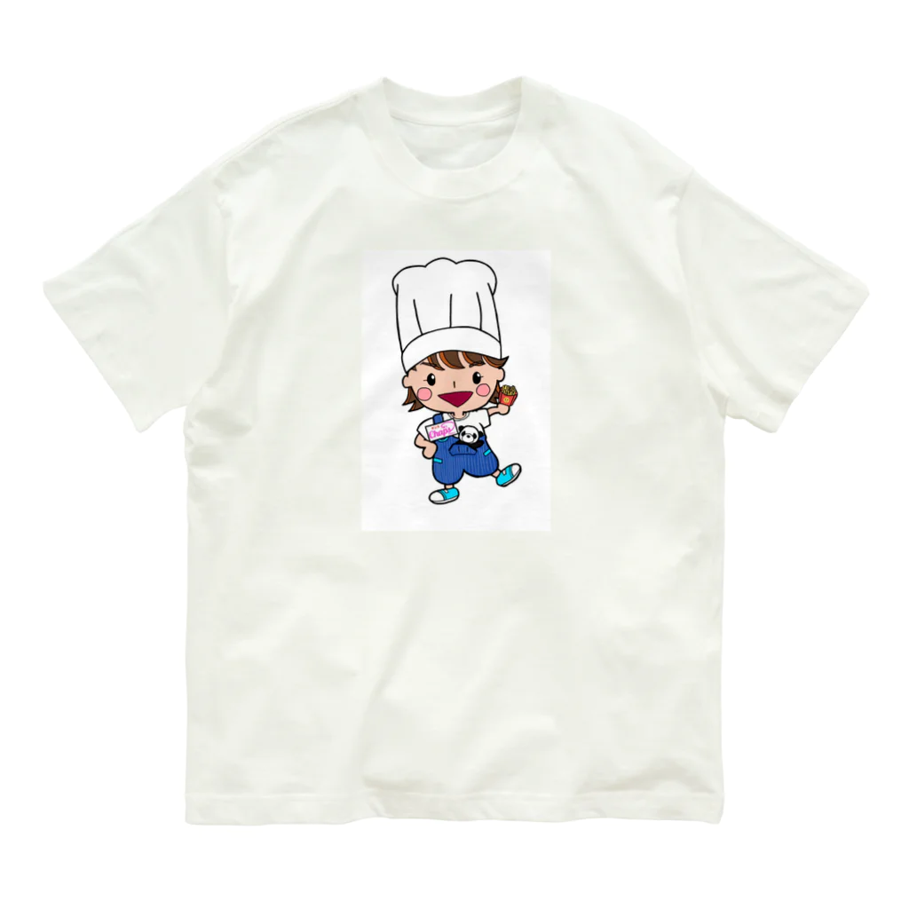 なるみ堂もりたなみこのちえのコックさん オーガニックコットンTシャツ