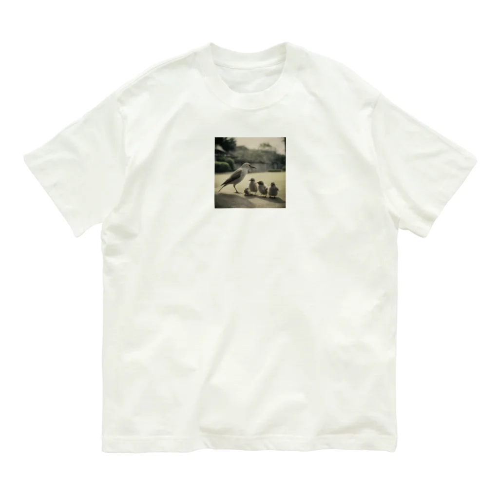 mamycatの鳥 Organic Cotton T-Shirt