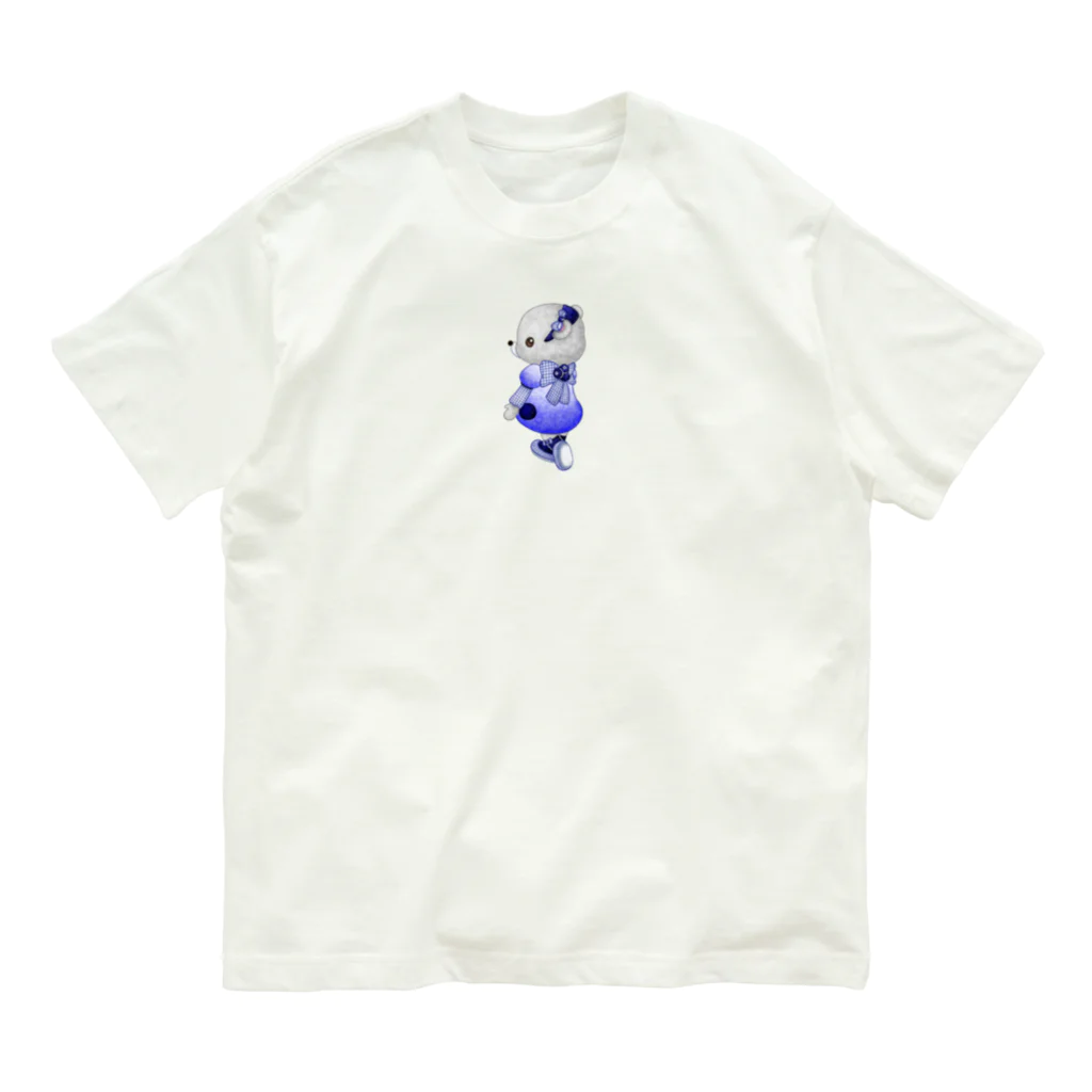 satoayaのアニマルカフェのフルーツファッション　ブルーベリー Organic Cotton T-Shirt