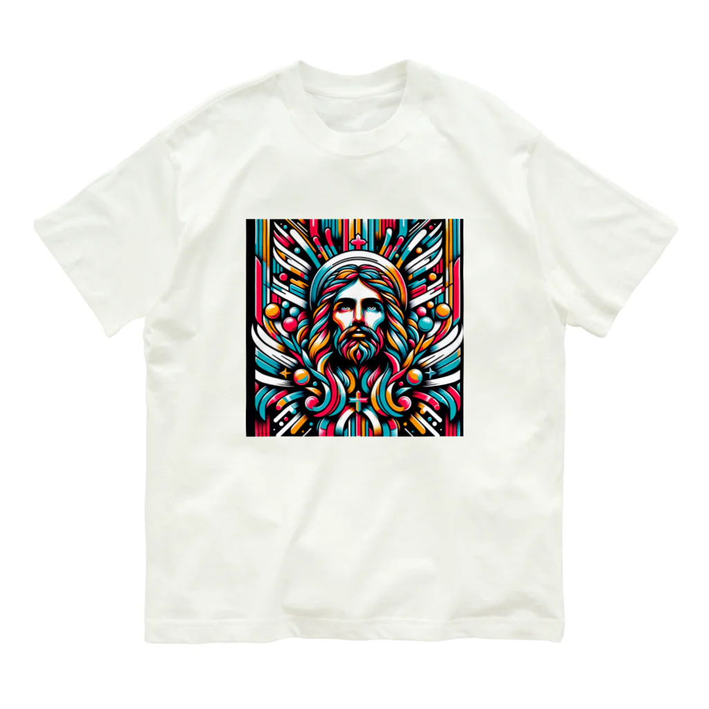 Kuris-DesignのThanks GOD,I'm alive. オーガニックコットンTシャツ