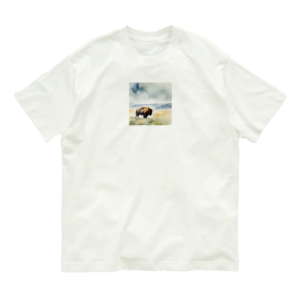 dakaroのバイソンさん Organic Cotton T-Shirt