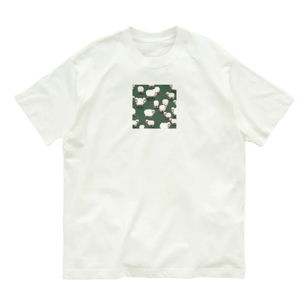 pomekenのもちもちのひつじ Organic Cotton T-Shirt