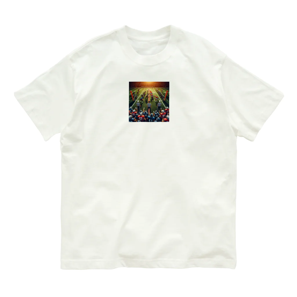 Kare-Raisuの色んなスポーツ　ボール　道具　おしゃれ　アメフト　バスケ Organic Cotton T-Shirt