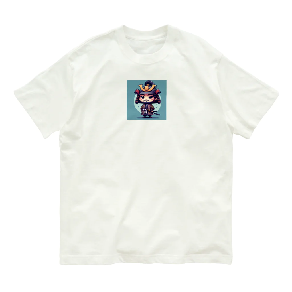 戦国時代マニアのデフォルメ伊達成実君 Organic Cotton T-Shirt