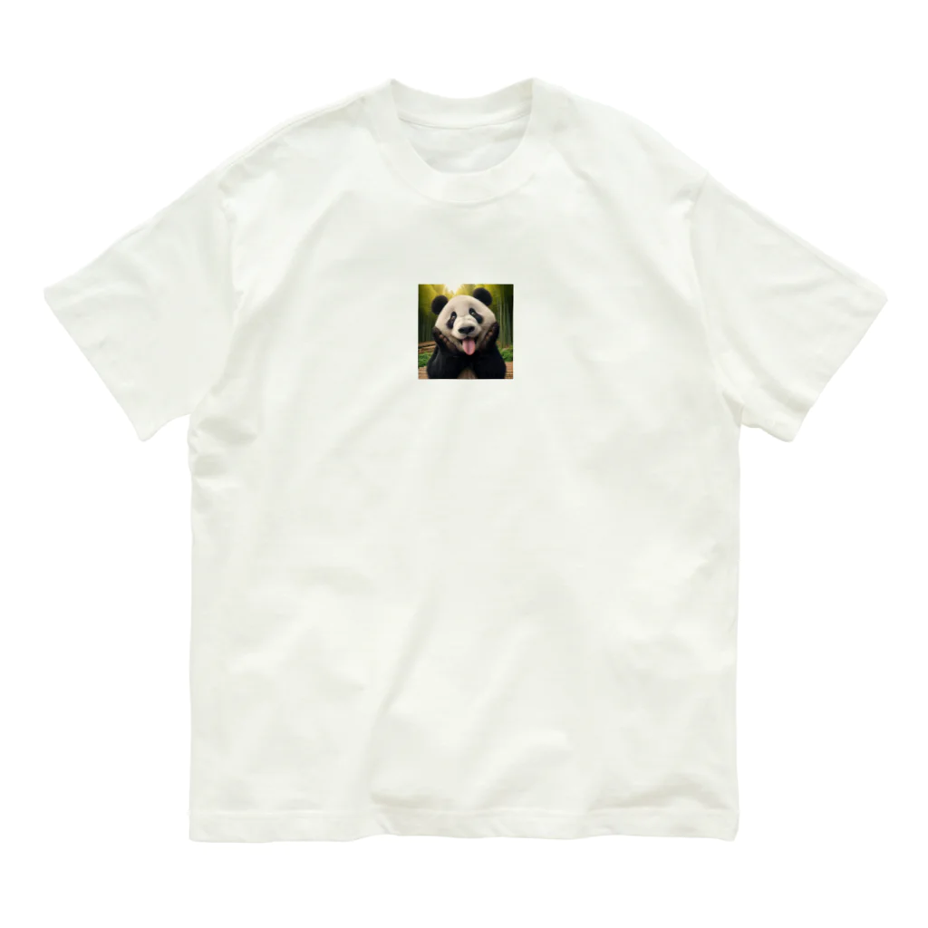 Ma_sterの可愛いパンダ Organic Cotton T-Shirt