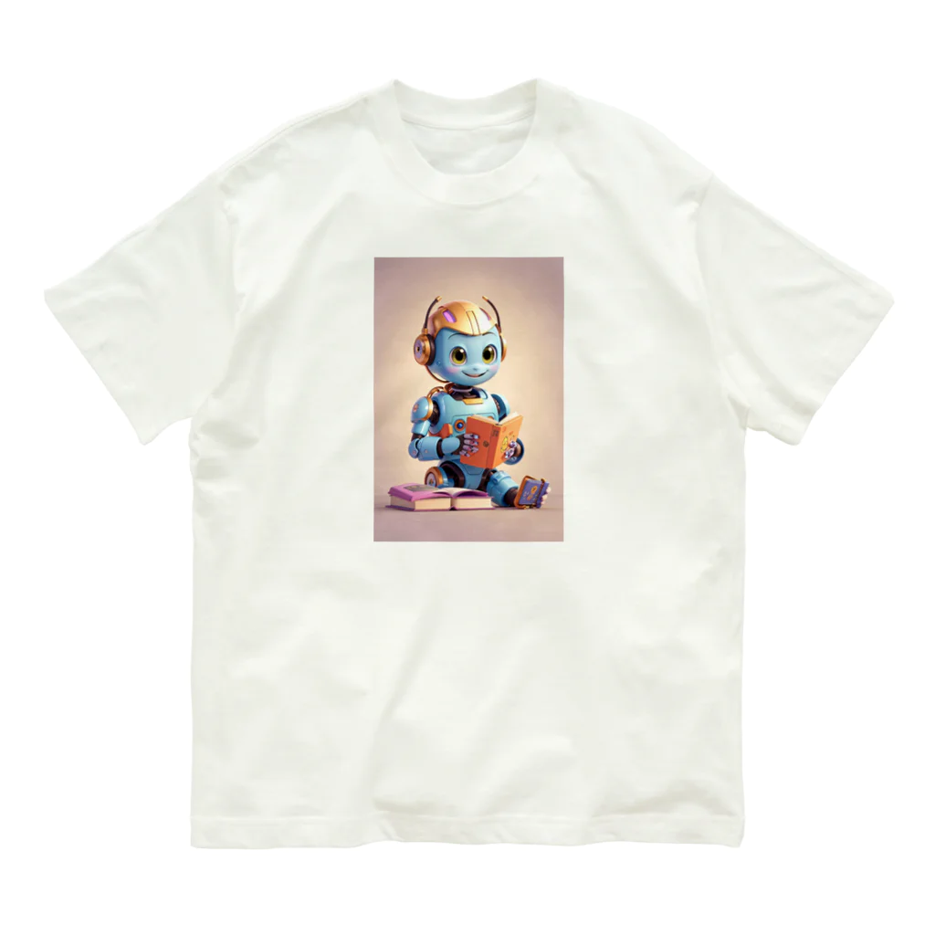 dorakiti0712のAI子どもロボット「リーディくん」 Organic Cotton T-Shirt