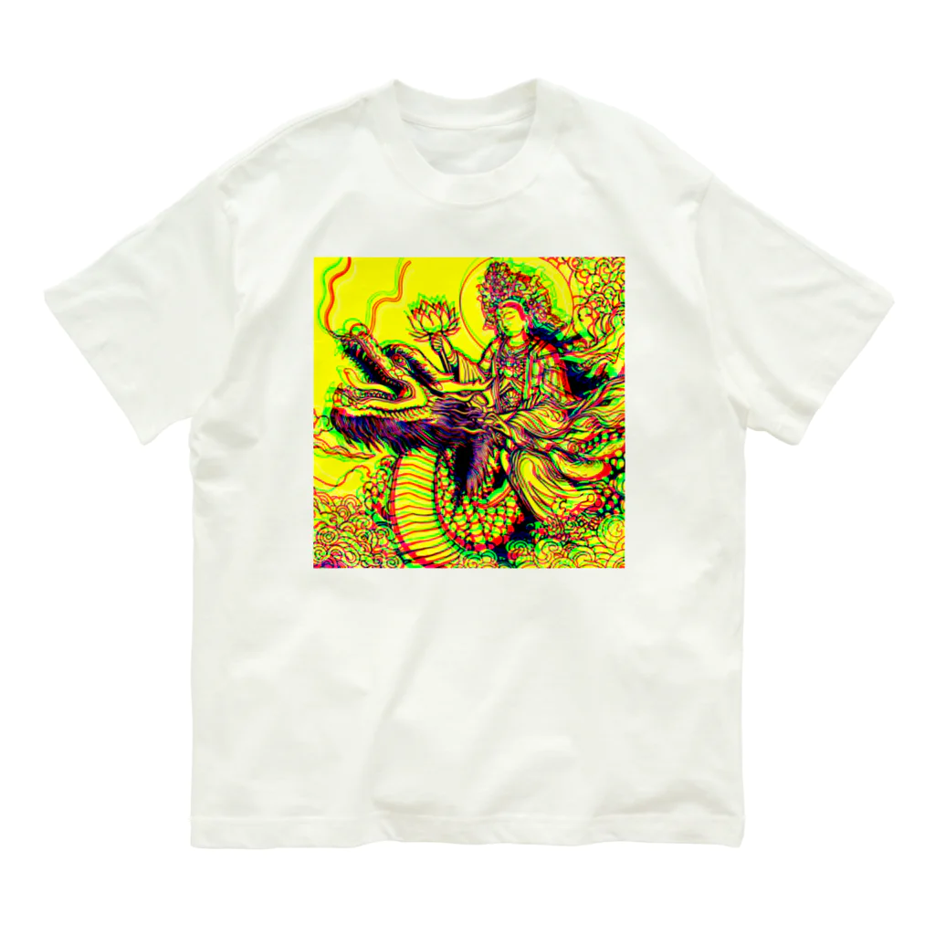 moon_takuanの観世音菩薩と龍「Kanzeon Bodhisattva and dragon」 Organic Cotton T-Shirt