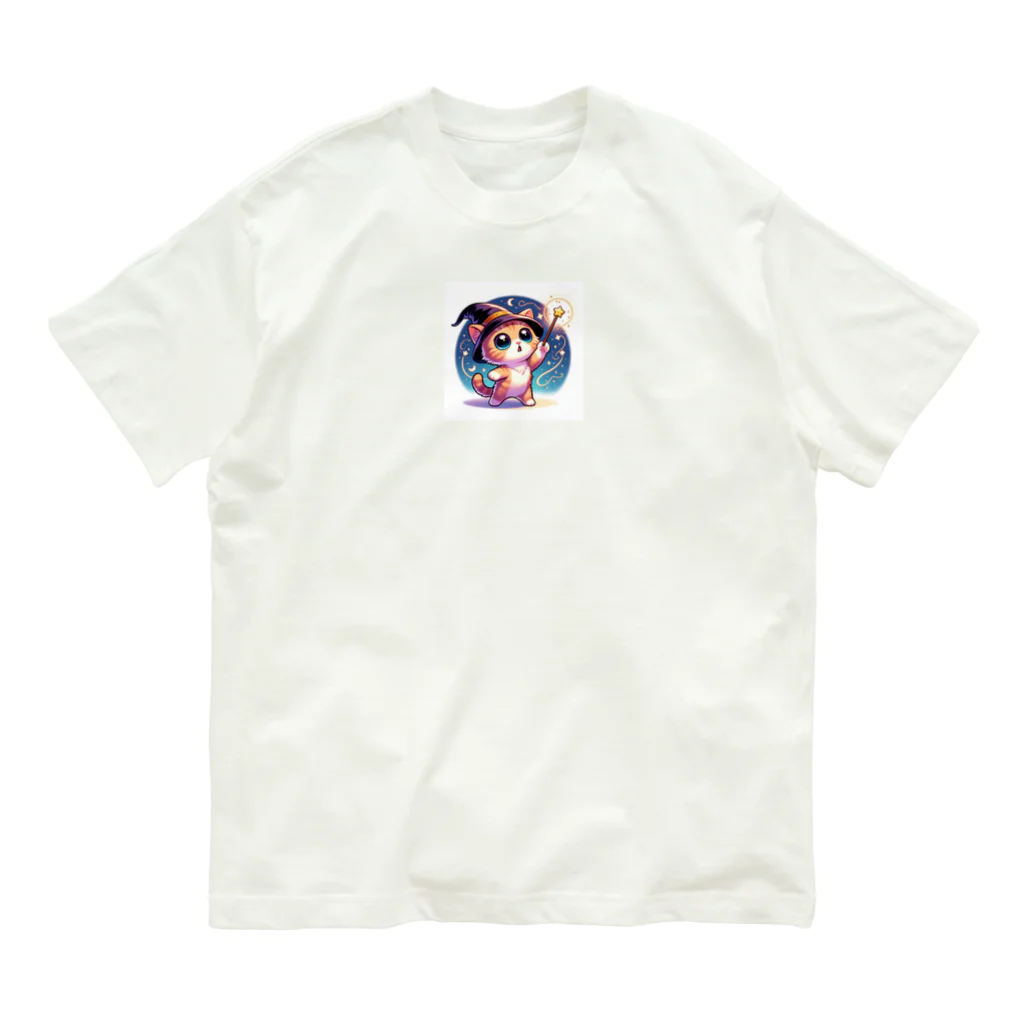 子猫カーニバルの子猫の魔法使い Organic Cotton T-Shirt