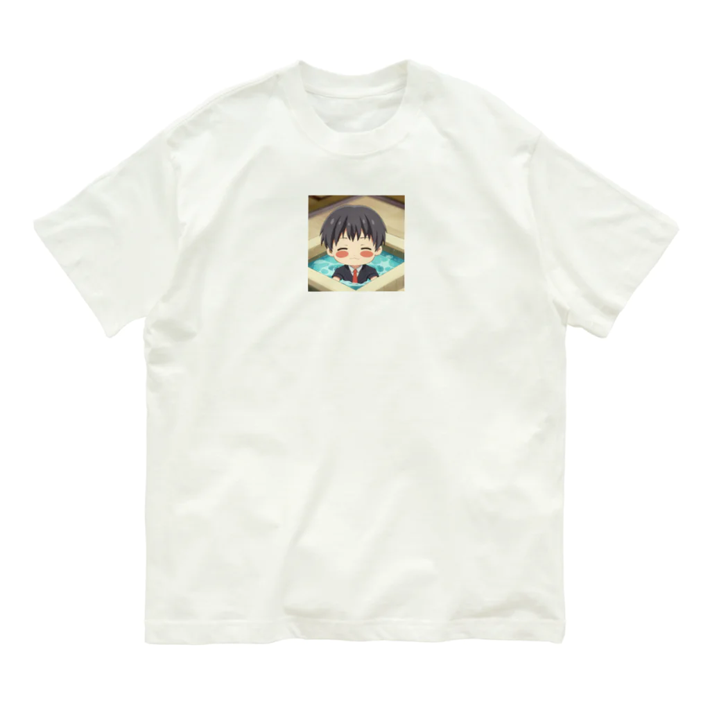 なお（ｻﾗﾘｰﾏﾝ）＠AI使って情報発信中の温泉＠サラリーマン Organic Cotton T-Shirt