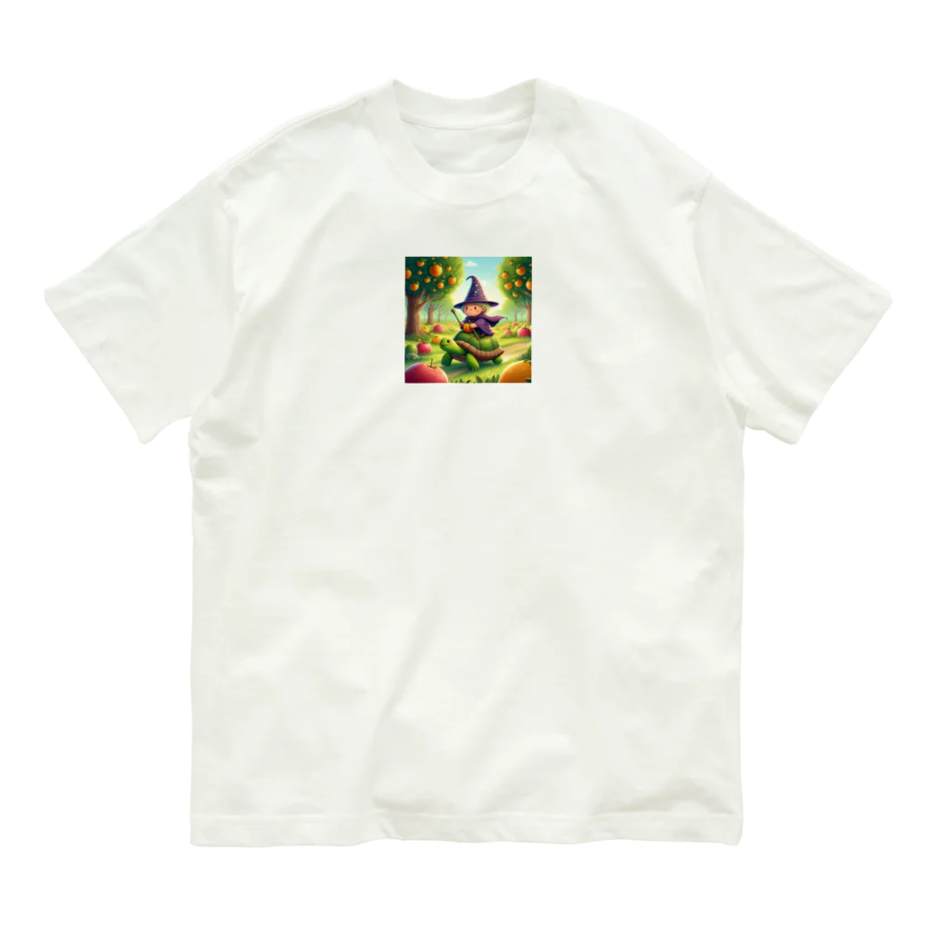 風光と妖精の森で探検 Organic Cotton T-Shirt