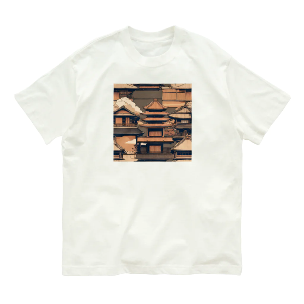 curtisの伝統的な日本の家屋 Organic Cotton T-Shirt