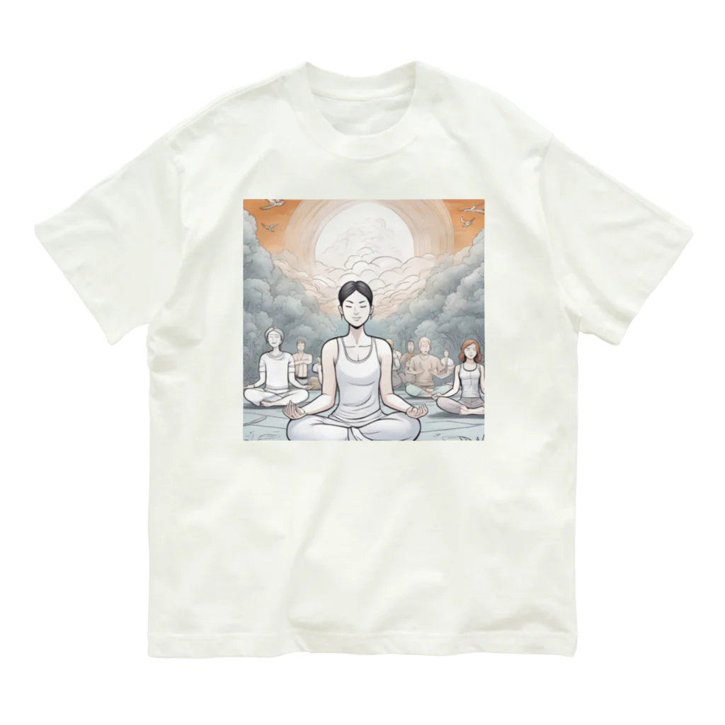 love MONSTERのヨガさん Organic Cotton T-Shirt