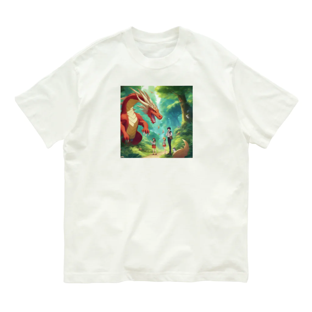 janeiroのDoragon５ オーガニックコットンTシャツ