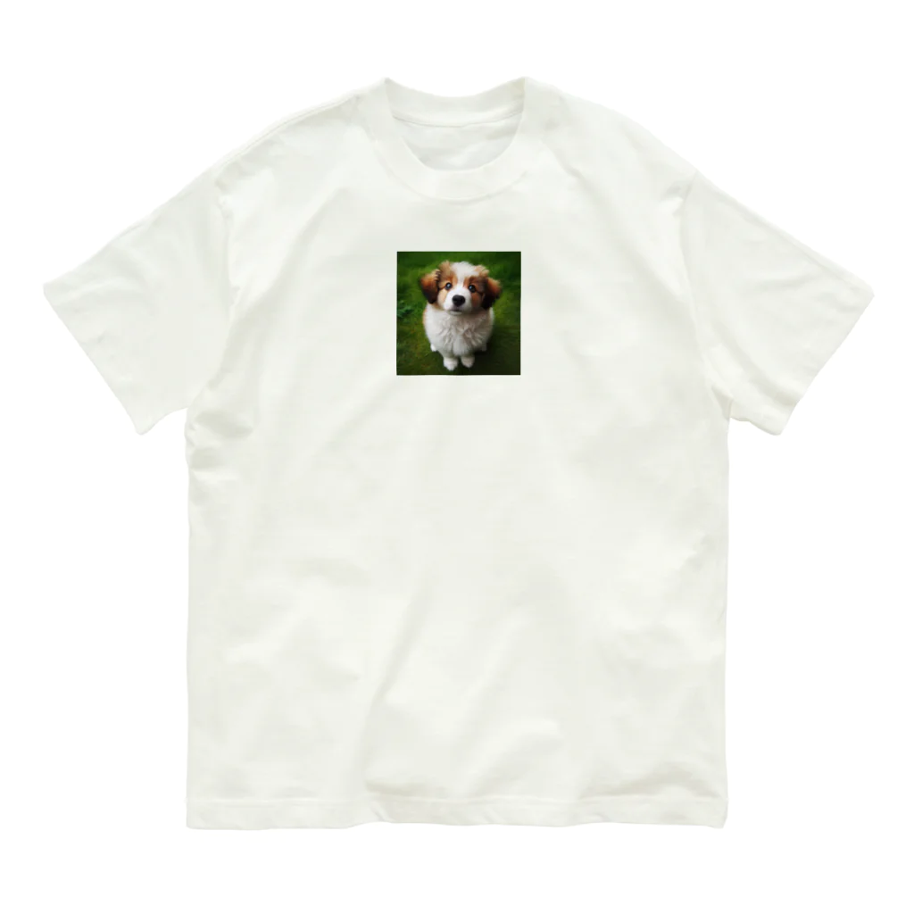 kotarou_92のウルウルがキュートな犬 オーガニックコットンTシャツ