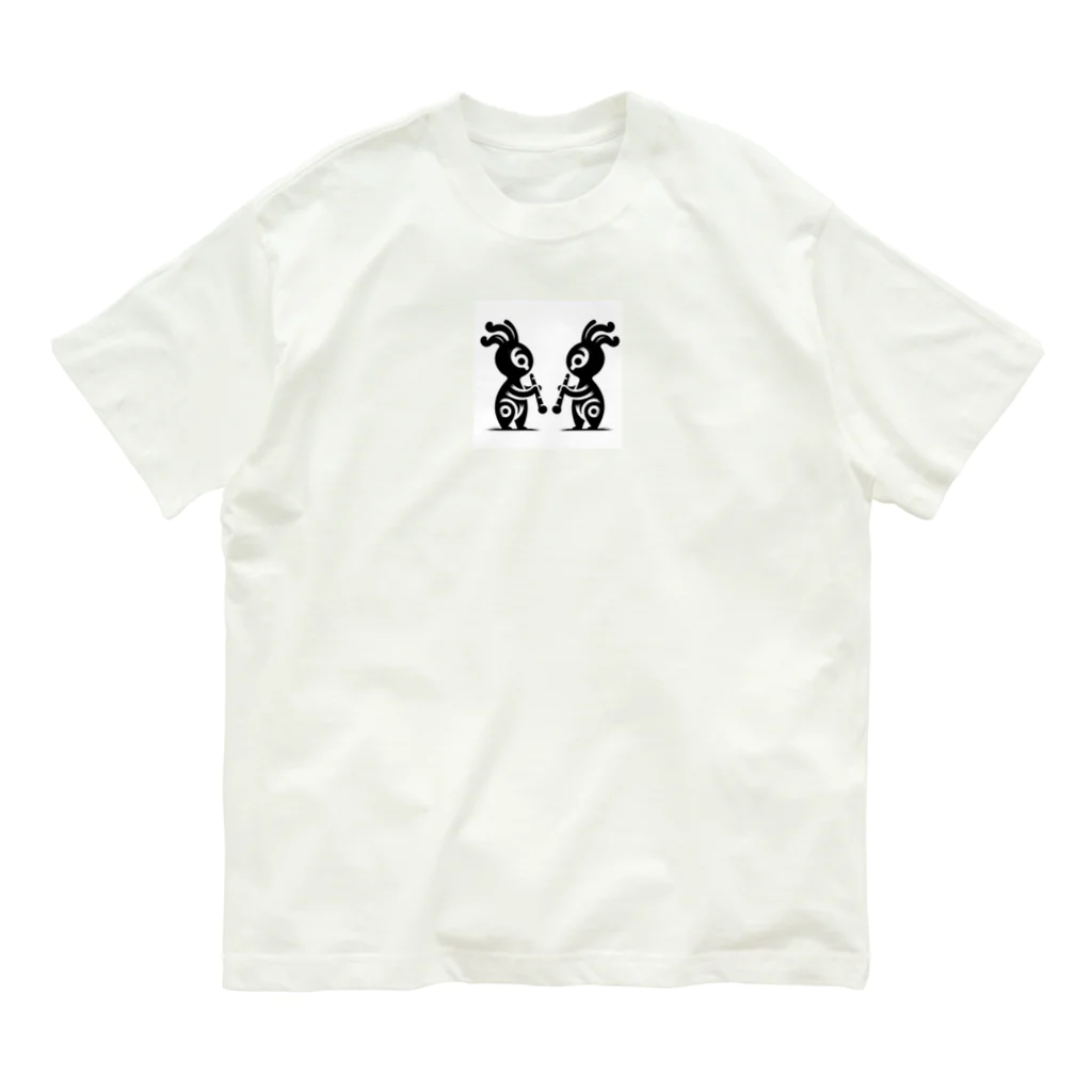 ココペリ屋さんのココペリくん オーガニックコットンTシャツ