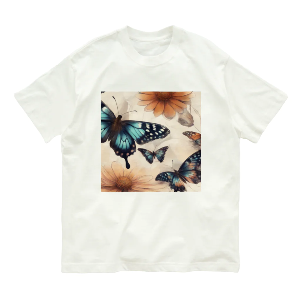 PRINCESSのトラジェディの蝶 オーガニックコットンTシャツ