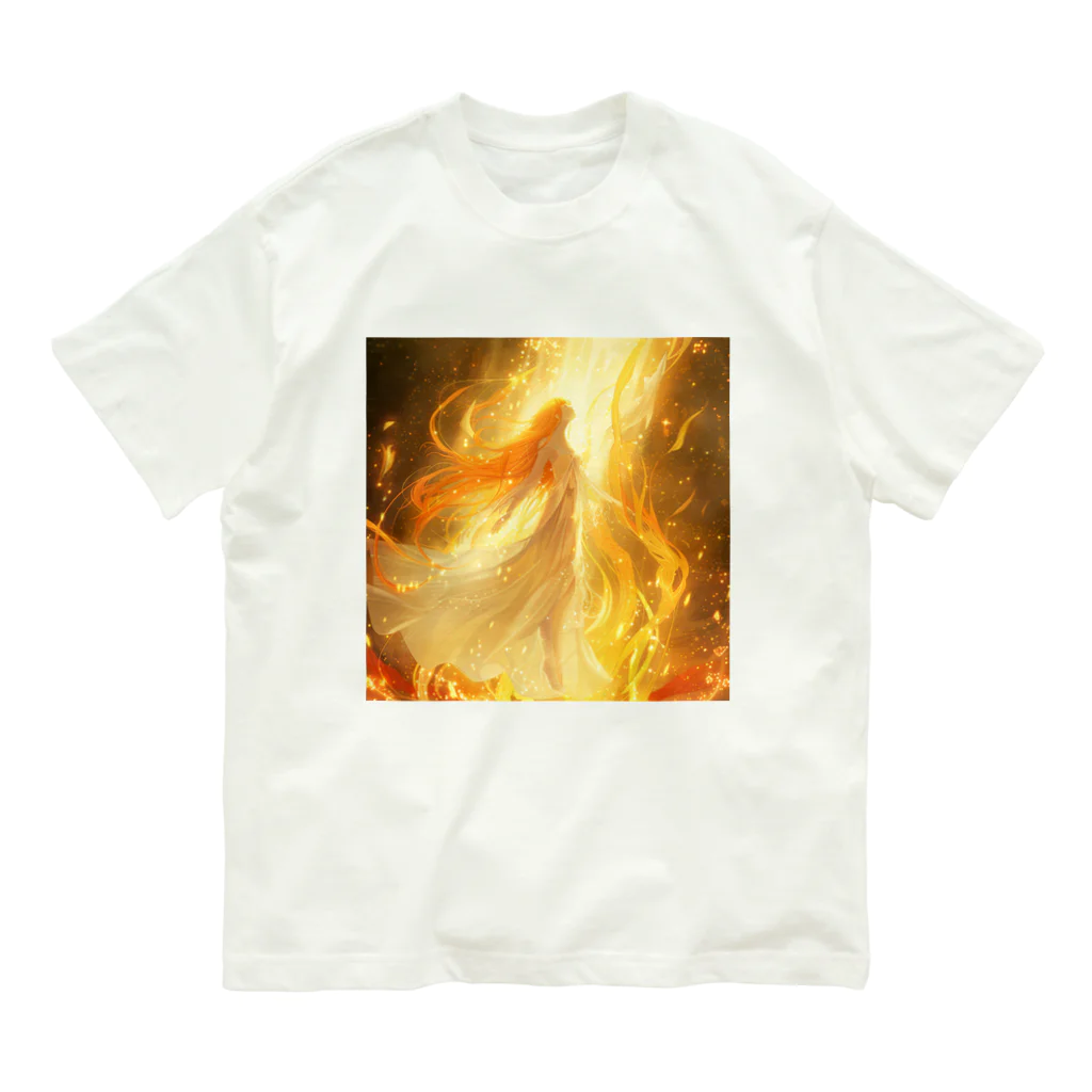 AQUAMETAVERSEの光の世界へ向かう姫 アメジスト 2846 Organic Cotton T-Shirt