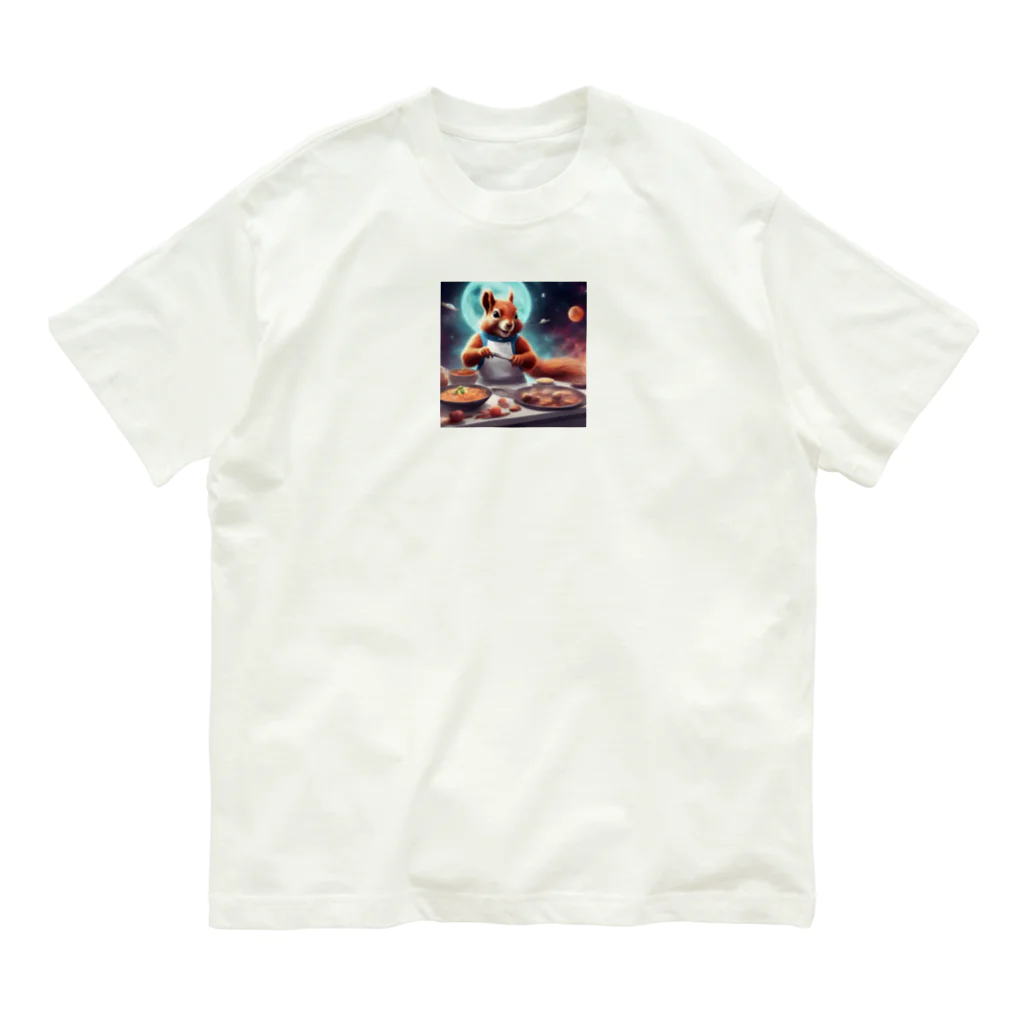 宇宙屋さんのクッキングリス Organic Cotton T-Shirt