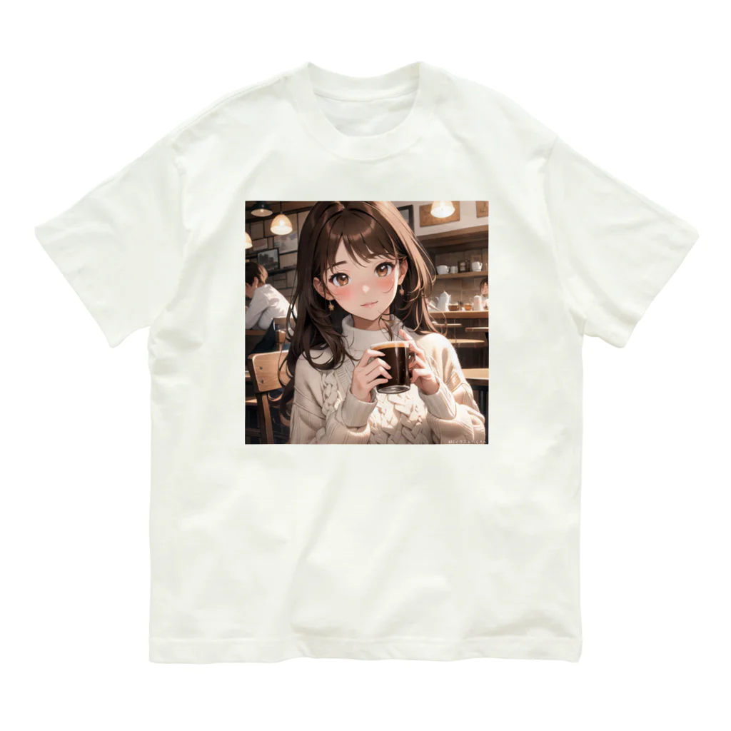 LuckyAngelのchillタイム彼女 オーガニックコットンTシャツ