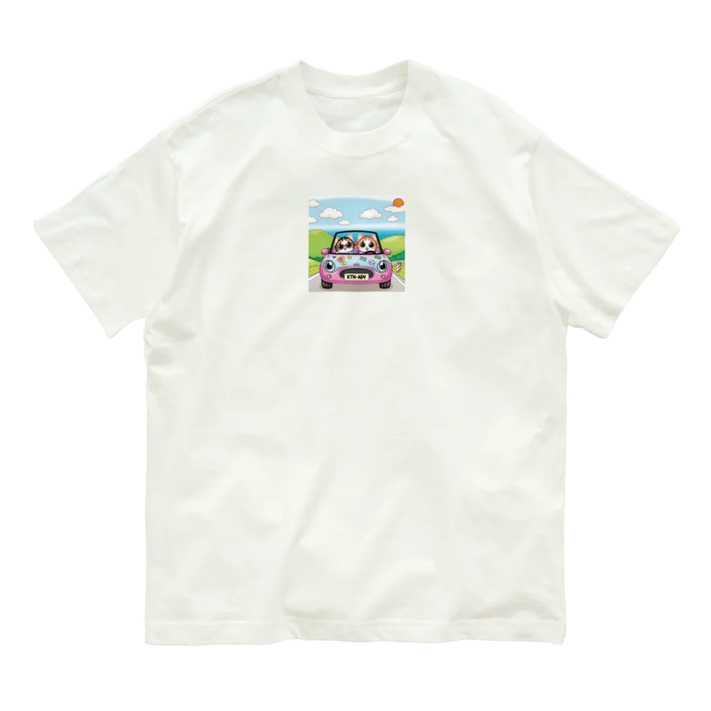 katohkouchiのキトゥンズ・ロード・トリップ・アドベンチャー Organic Cotton T-Shirt