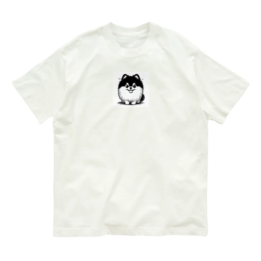 スガっちのポメくん オーガニックコットンTシャツ